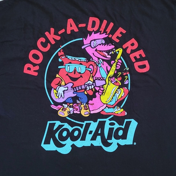 Mad😡 Engine Global🌎 LLC "Rock-A-Dile Red Kool-Aid" Graphic Tee👕 - NWT - Picture 10 of 12